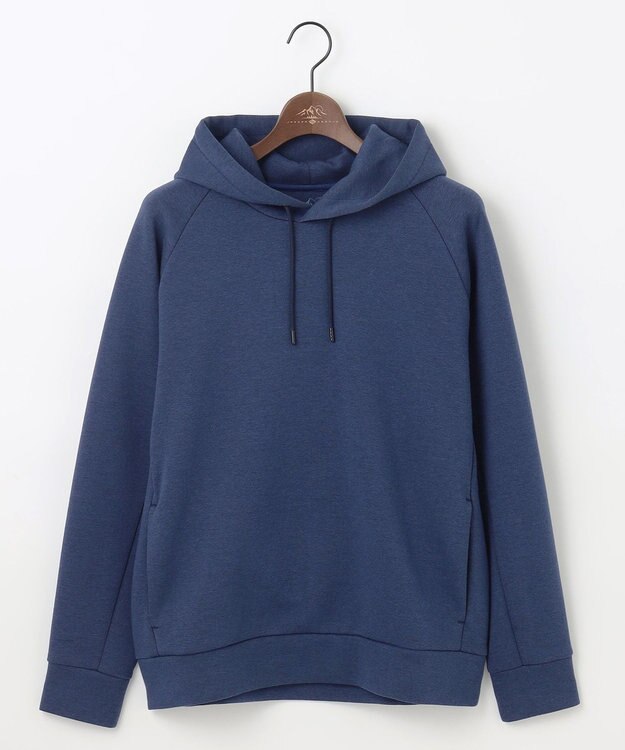 JOSEPH ABBOUD MOUNTAIN 【軽量/ソフト/イージーケア】ソフトダンボール ニット パーカー ネイビー系