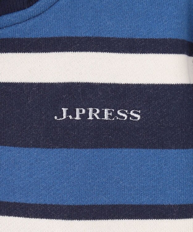 J.PRESS KIDS 【110-130cm】ハーフジップ ボーダー トレーナー ネイビー系1