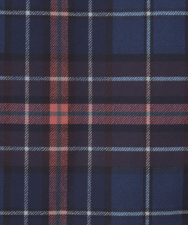 23区GOLF クラシカルで上品！【WOMEN】【ストレッチ・撥水】チェック柄 台形スカート ネイビー系3