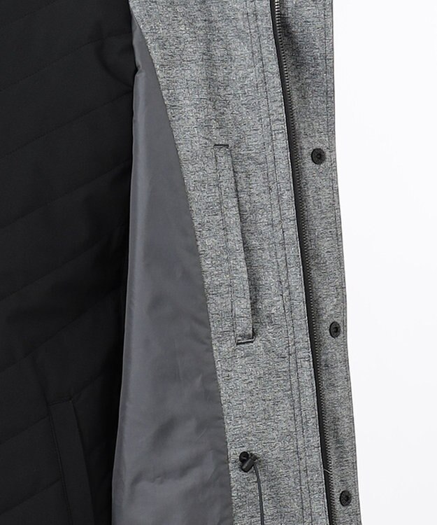 JOSEPH ABBOUD MOUNTAIN 【UNISEX】ホットピアスラブジャガードカモ コート ライトグレー系