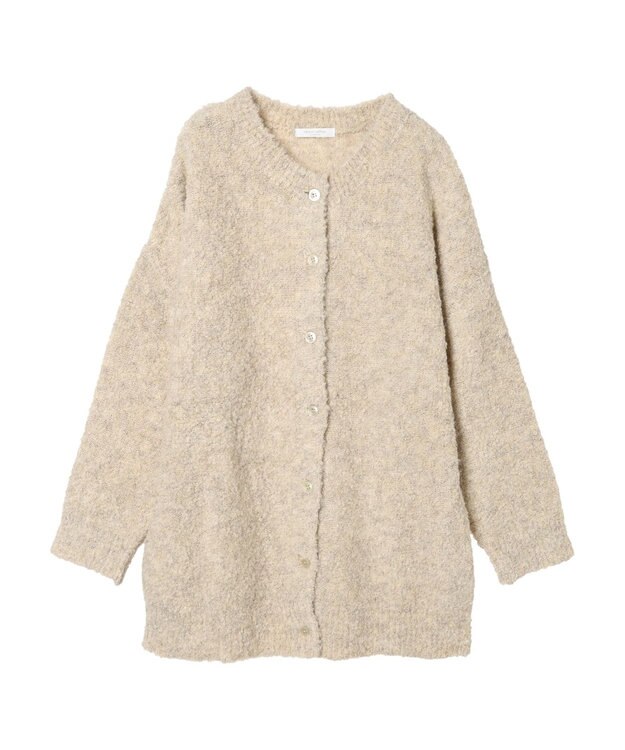 Green Parks ブークレゆるニットカーディガン Beige