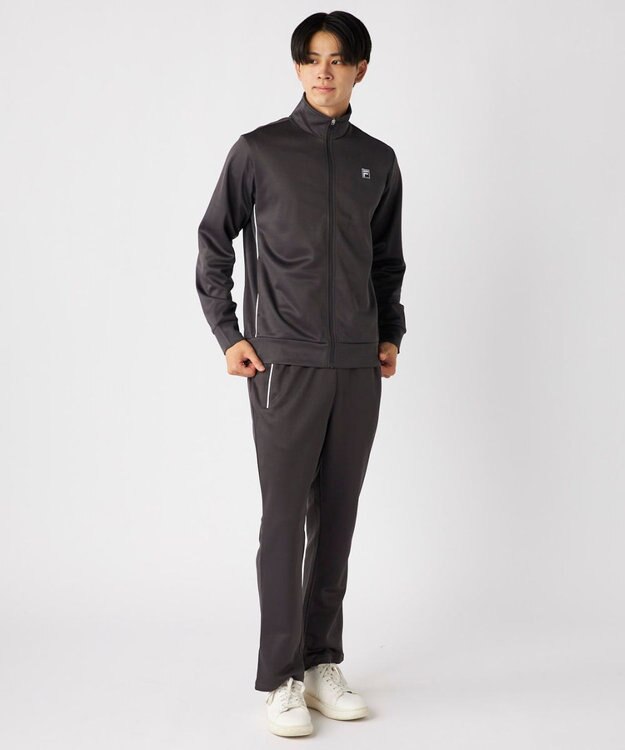 FILA GOLF／marie claire 【FILA GOLF】スタンドジップブルゾン チャコールグレー