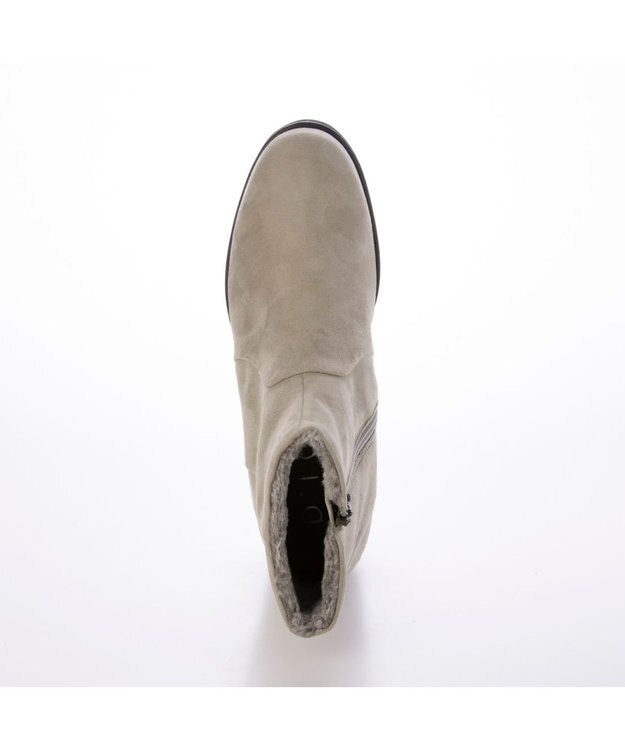 MODE ET JACOMO <D'ICI>プレーンボアショートブーツ アイボリースエード
