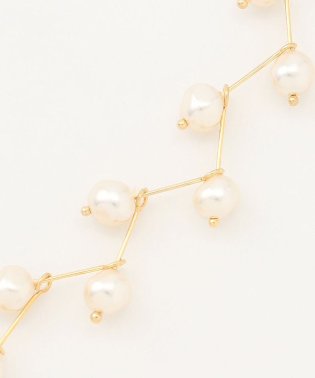 ICB パールショートネックレス ゴールド系