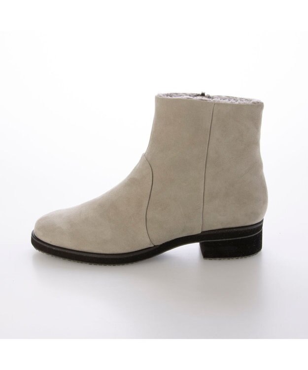 MODE ET JACOMO <D'ICI>プレーンボアショートブーツ アイボリースエード