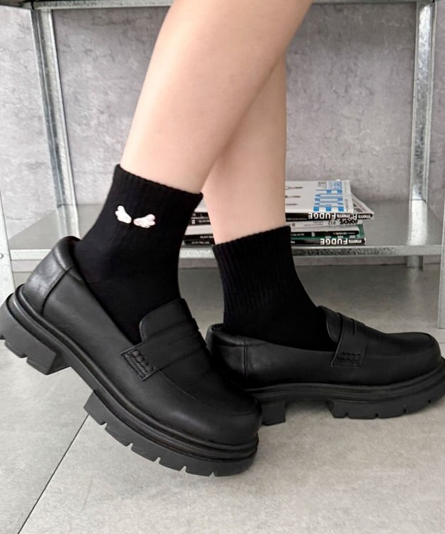 WEGO 刺繍アンクルパイルソックス 柄2