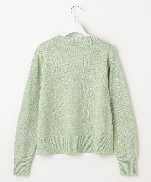 J.PRESS LADIES 【洗える】Reeves  Shine クルーネック ニット グリーン系