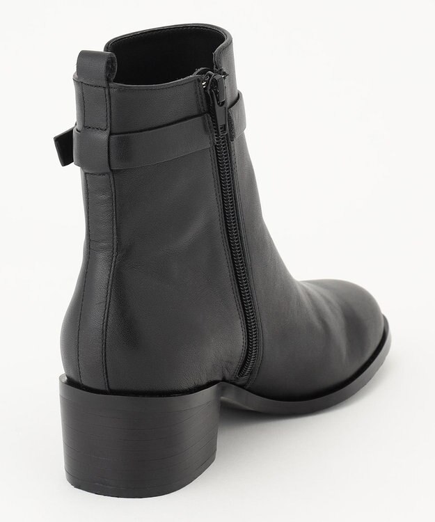 J.PRESS LADIES ベルト ショート ブーツ ブラック系