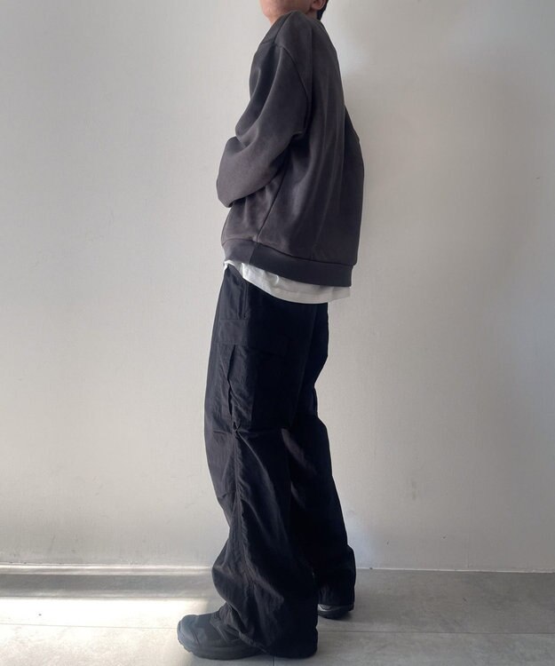 WEGO フェイクスウェードロゴプルオーバー ブラック中濃色