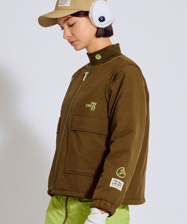 PW CIRCULUS 【UNISEX】WAVY ロゴイヤーマフ ホワイト系