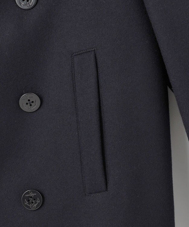 J.PRESS MEN 【KING SIZE】【定番】メルトンピーコート ネイビー系