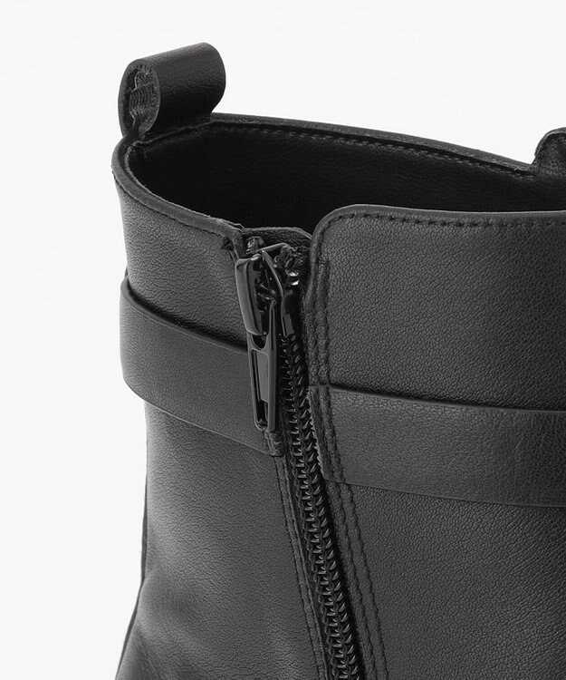 J.PRESS LADIES ベルト ショート ブーツ ブラック系