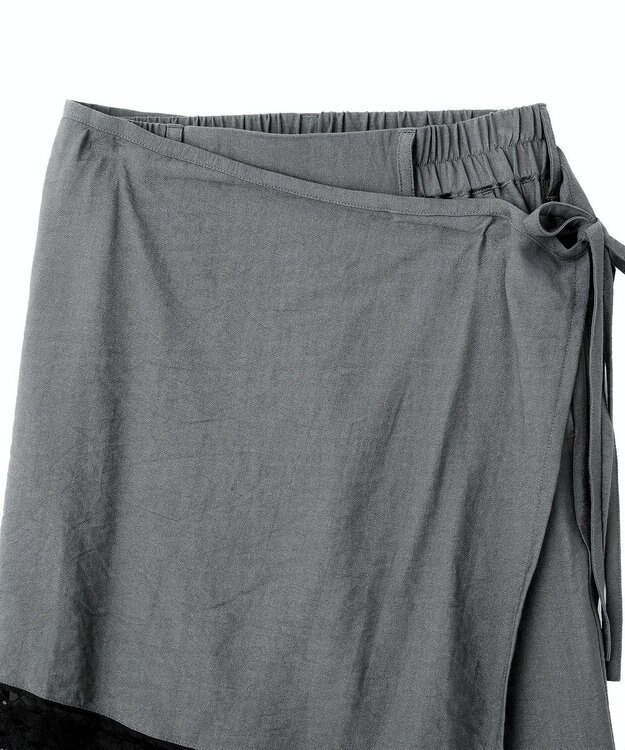 Green Parks ラップ付きパンツ Gray