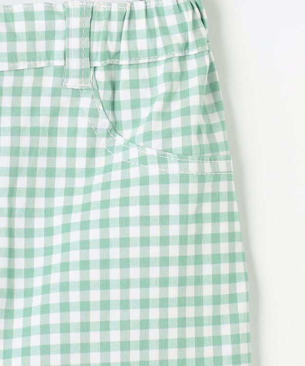 ANY KIDS 接触冷感 しろくま パンツ ミント×ギンガム