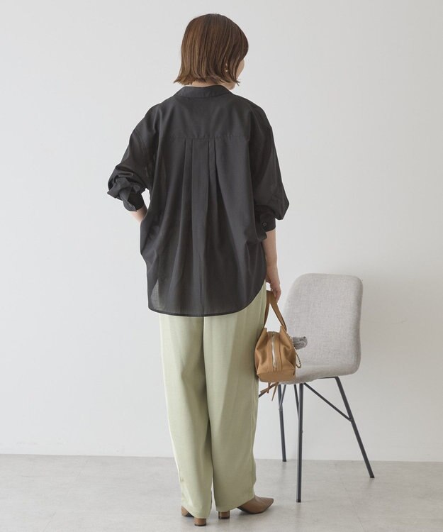 AMERICAN HOLIC 【イージーケア】サテンカーブパンツ Light Khaki