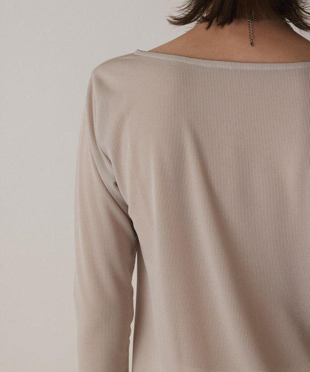 GRACE CONTINENTAL シアーアセテートカットトップ ベージュ