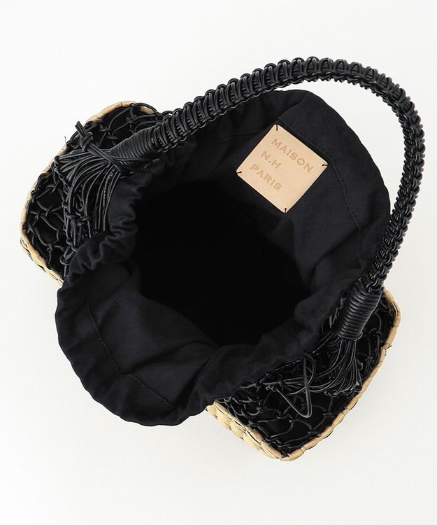 自由区 MAISON N.H PARIS ネットカゴバッグ ブラック系