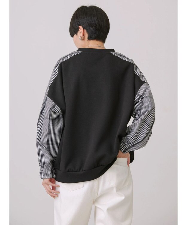 AMERICAN HOLIC イージーケア異素材ポンチプルオーバー Off White