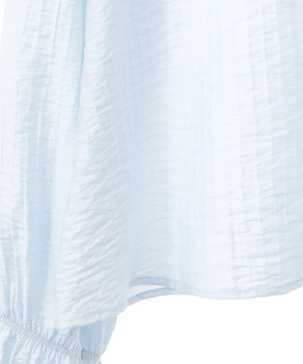 earth music&ecology ２ＷＡＹスクエアラッフルカラーブラウス Sax