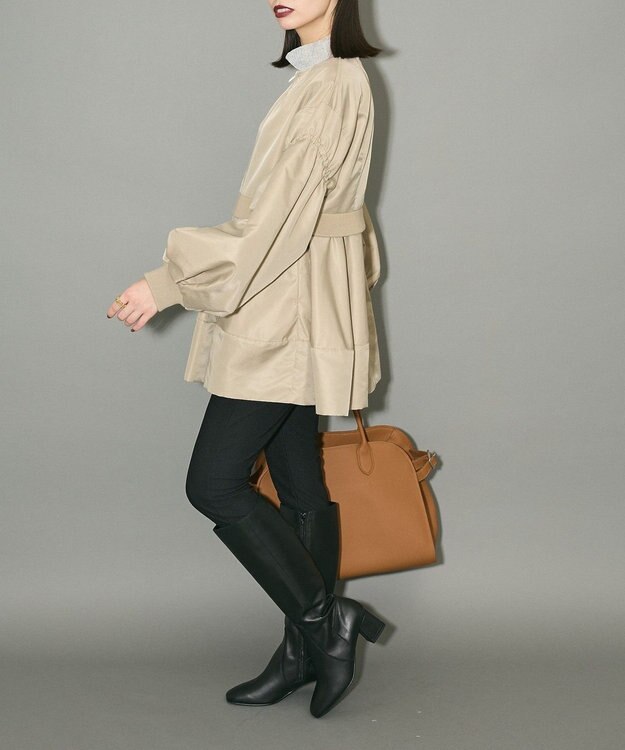 Green Parks ＭＡ－１ペプラムブルゾン Beige