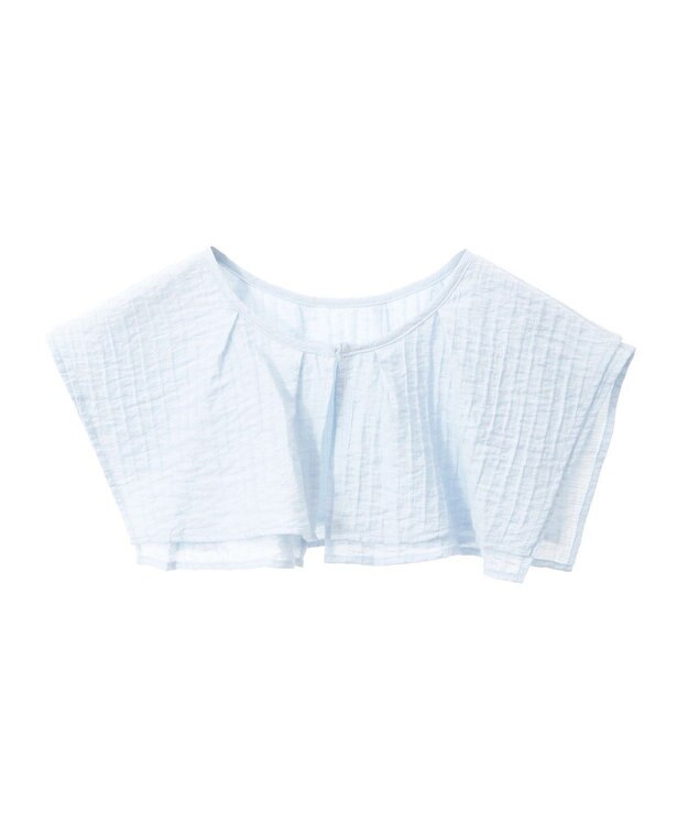 earth music&ecology ２ＷＡＹスクエアラッフルカラーブラウス Sax