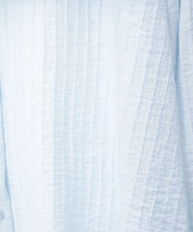 earth music&ecology ２ＷＡＹスクエアラッフルカラーブラウス Sax