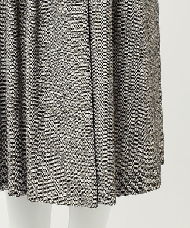 23区 【R(アール)】ウールラメ タックラップスカート モノトーン