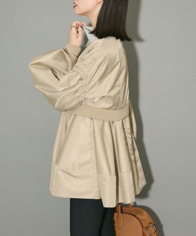 Green Parks ＭＡ－１ペプラムブルゾン Beige