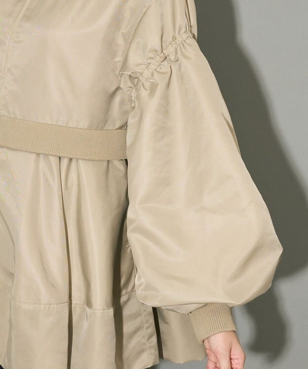 Green Parks ＭＡ－１ペプラムブルゾン Beige