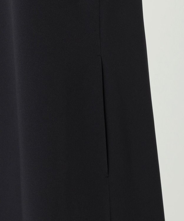 23区 【R(アール)】スキューバダブルクロス ティアードワンピース ブラック系