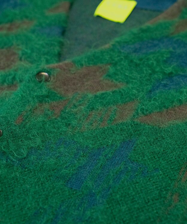 COQ MATAGI モヘアニットベスト グリーン