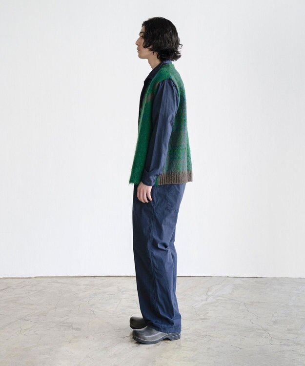 COQ MATAGI モヘアニットベスト グリーン