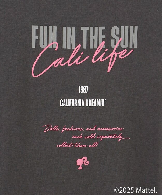 ANY 【Barbie(TM)】フリルTシャツ チャコール