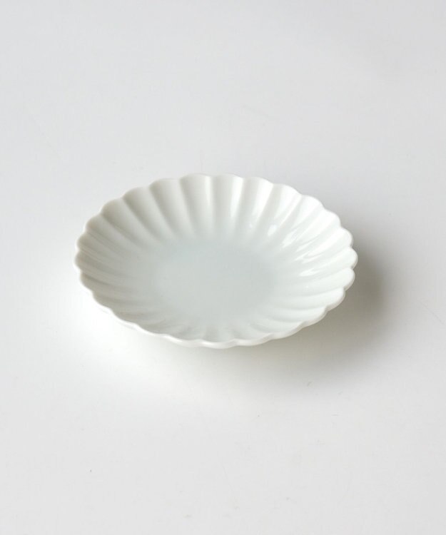 たち吉 【たち吉】白菊　小皿〈5枚〉 美濃焼 ホワイト×ホワイト