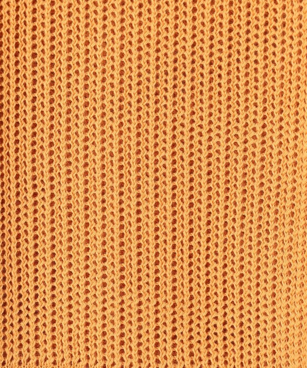 UNFILO L メッシュ クロップドニット マリーゴールド