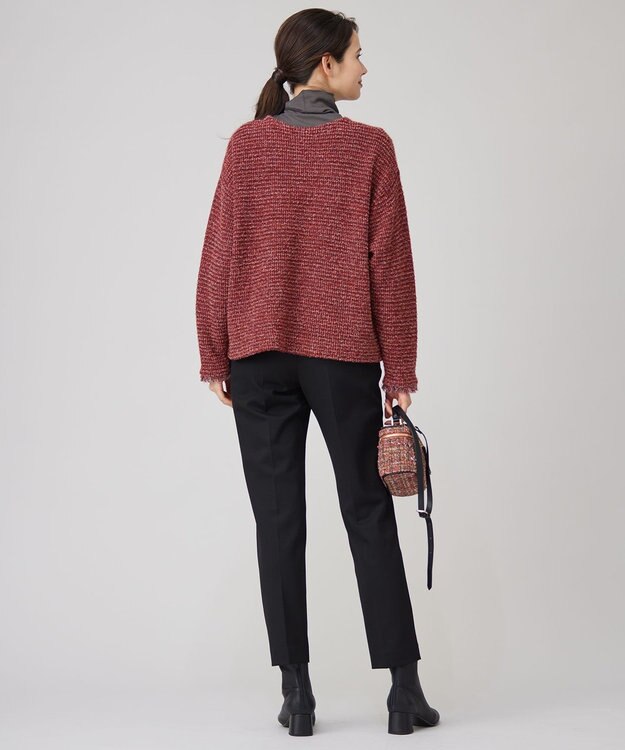 自由区 L 【WEB限定カラーあり・撥水加工・洗える】TRギャバテーパード パンツ [WEB限定]ブラック