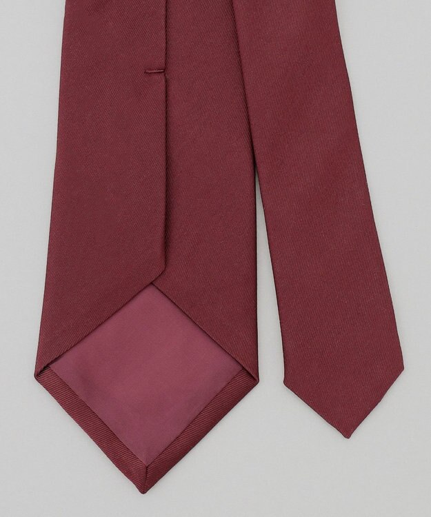 GOTAIRIKU セレモニー/お受験に最適【日本製】シルク ネクタイ_紺無地 ワイン系