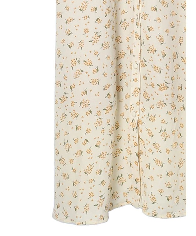 earth music&ecology キンモクセイ柄ワンピース Beige