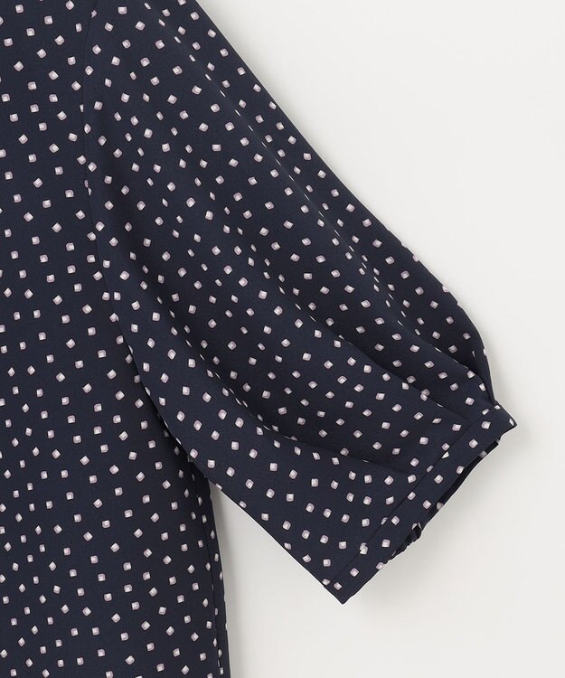 J.PRESS LADIES スクエアキカプリント カットソー ネイビー系5