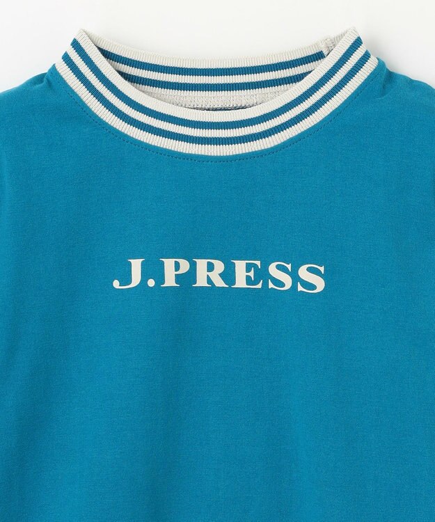 J.PRESS KIDS 【100-130cm】リブライン ロゴカットソー ダルブルー系