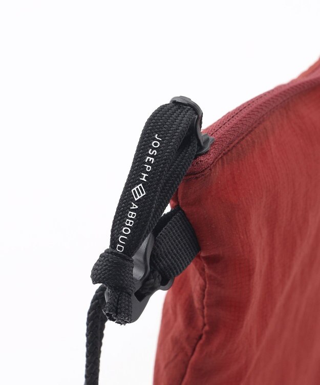 JOSEPH ABBOUD MOUNTAIN 【軽量/ECO撥水/小さくたためる】ナイロンフライリップサコッシュ オレンジ系