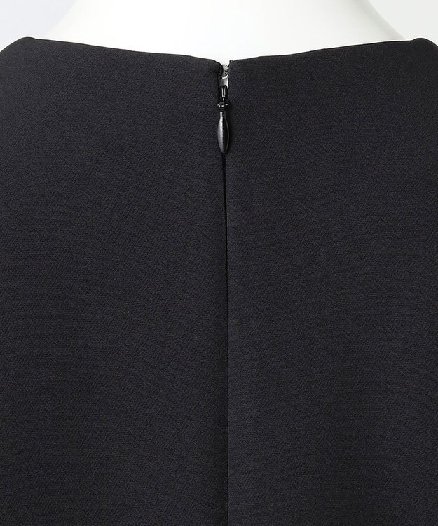 23区 【R(アール)】スキューバダブルクロス ティアードワンピース ブラック系