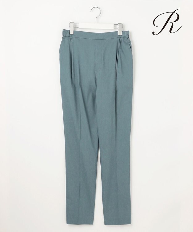 23区 S 【R(アール)】NALYA リネンストレッチ パンツ アッシュグリーン系