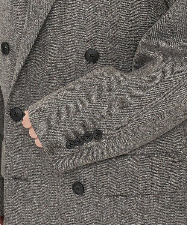 uncrave 【手洗い可】ウォッシャブル ツイード ジャコット（uncrave STANDARD） グレーツイード