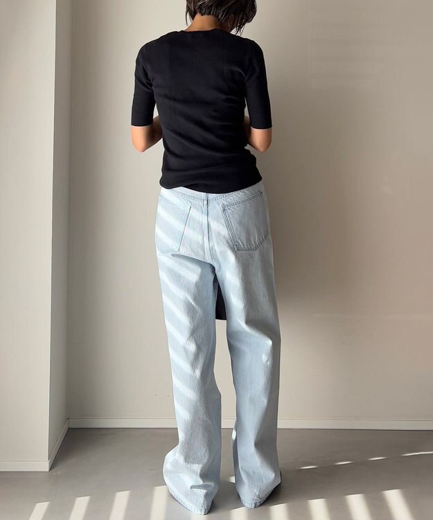 woadblue ＜坪田あさみさんコラボ＞SALUU　サルー /デニムパンツ アイスブルー ICEBLUE