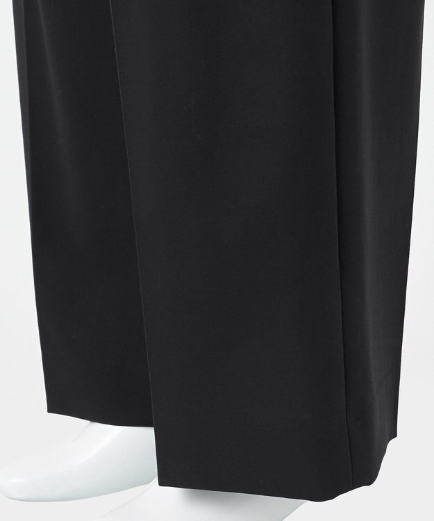 23区 【エステータ】コットンダブルクロス ワイドシルエットパンツ ブラック系