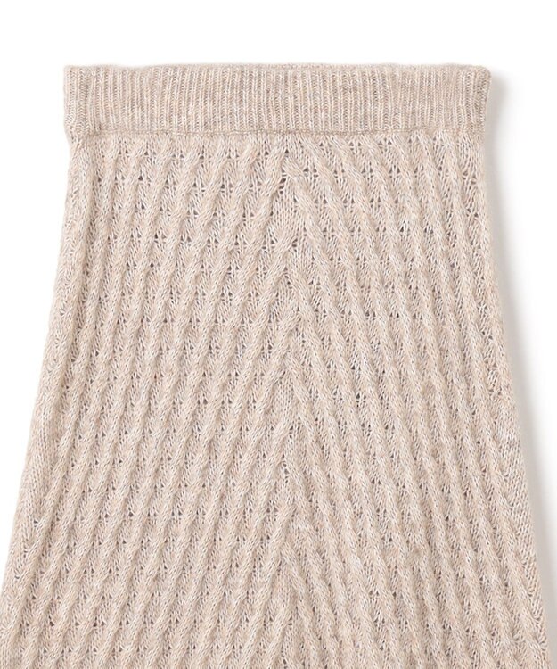 JOSEPH ファジーケーブル　フレアスカート Khaki