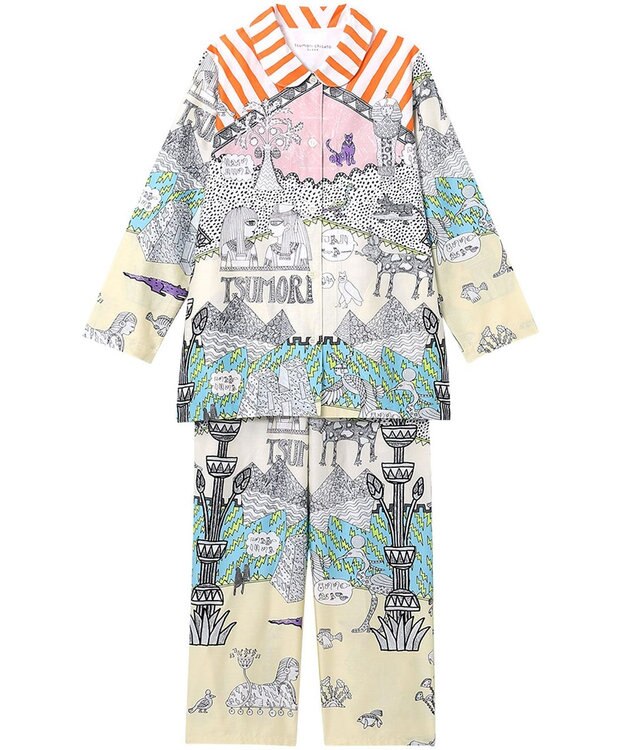tsumori chisato SLEEP ツモリチサト パジャマ 長袖 長ズボン レディース UDX574 /ワコール ピンク