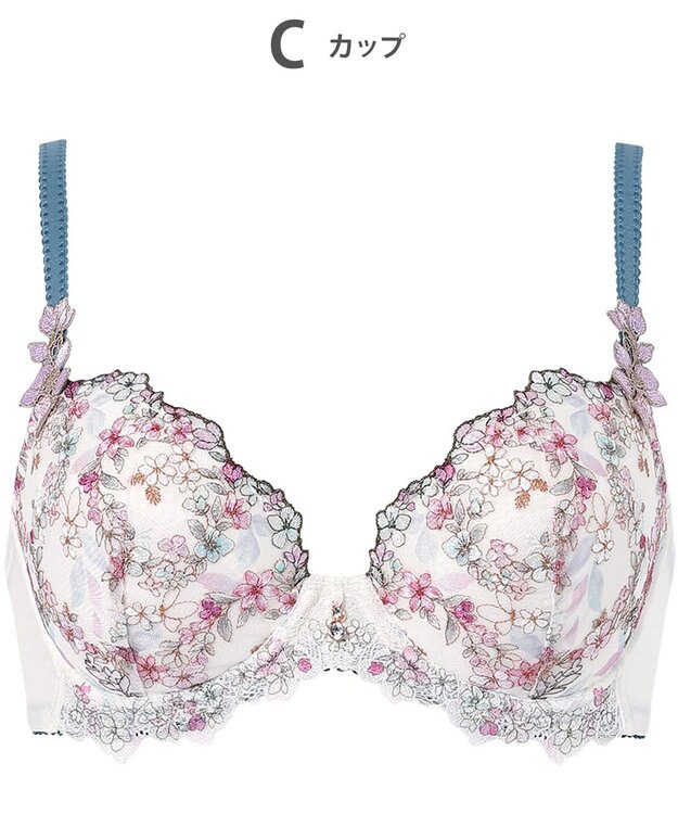 Wing ブラジャー Wing Lesiage ふんわりまるみメイク ソフトなつけごこち 【2120シリーズ】 ブラ Gカップまで対応 大きいサイズ PB2120 ウイング／ワコール アイボリー