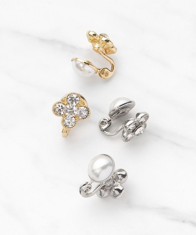 TOCCA WITH FLORA 2WAY EARRINGS イヤリング シルバー系